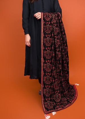 SHV-673 BLACK Shawl
