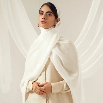Eco-Luxe Scarves & Hijabs - White