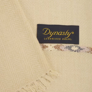 Lux Herringbone Shawl | Camel - Dynasty