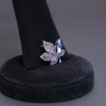 Zaywer| Blue Stone Silver Coating Scarf Pin 442 - Zaywer