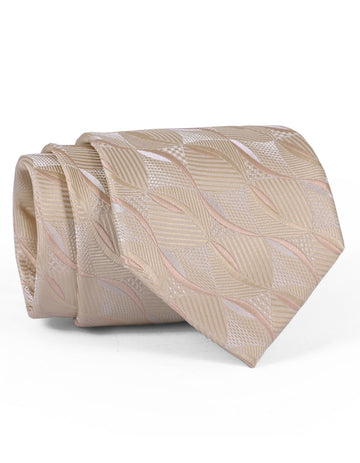 Beige Texture Tie