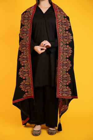 SHK-719 Black Shawl
