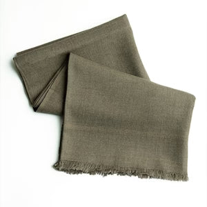 Dark Grey Pure Wool Shawl - Deenaar