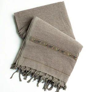 Grey Acrylic Wool Shawl - Deenaar