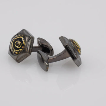 ZJH | black hexagone shape mens cufflink - Zeenat Jewelry House