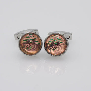 ZJH | copper mens cufflinks - Zeenat Jewelry House