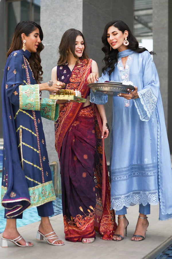 Ansab Jahangir | Luxury Silk Pret | CRYSTAL BLUE