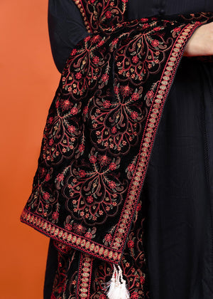 SHV-673 BLACK Shawl