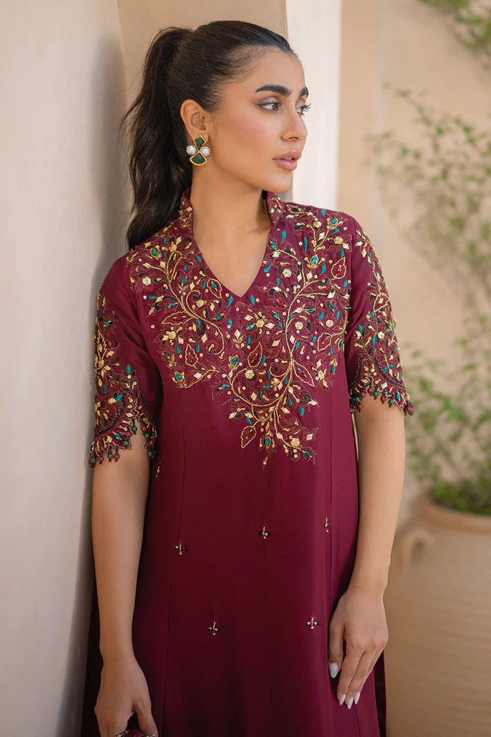 Ansab Jahangir | Luxury Silk Pret | CRIMSON