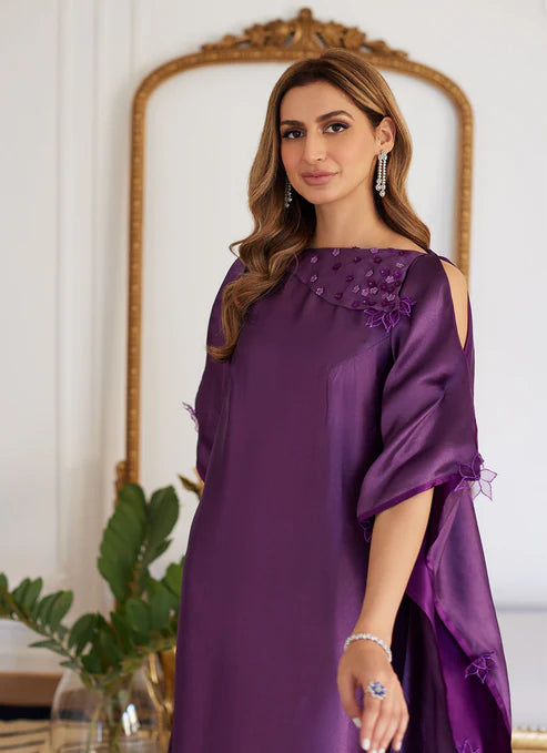 Farah Talib Aziz | Luna Eid Collection 24 | MAYLONE SPARKLING GRAPE