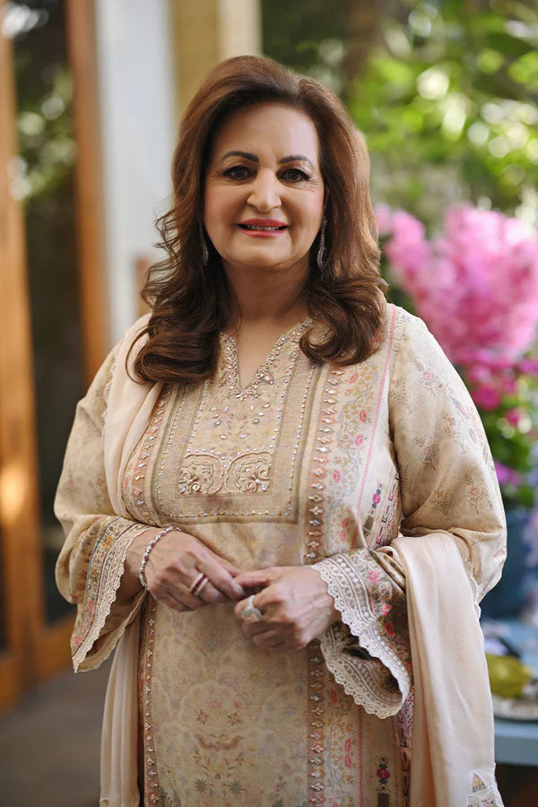 Ansab Jahangir | Secrets and Silk Eid Edit Silks 25 | Sable Shirt and Dupatta