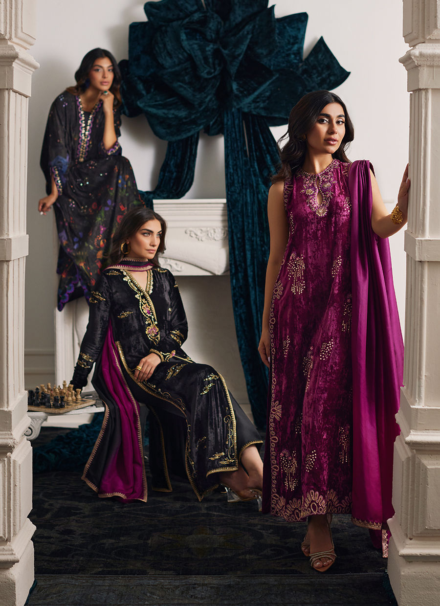 Farah Talib Aziz | Velvets The After Party | DIMA VELVET KAFTAN