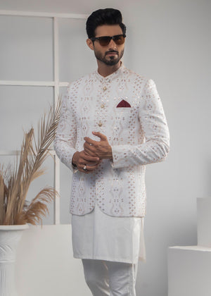 Edge Republic ER 2057 Elegant White Prince Coat For Men
