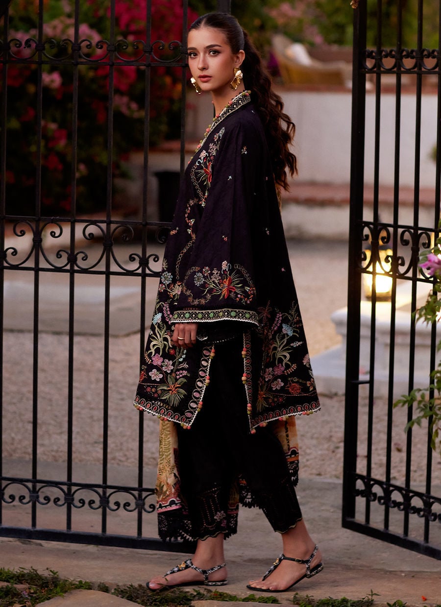 Farah Talib Aziz | Luxury Lawn 26 | Blanca Black