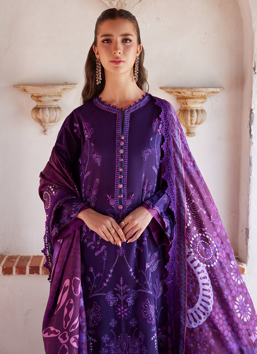 Farah Talib Aziz | Luxury Lawn 26 | Vicenta Violet