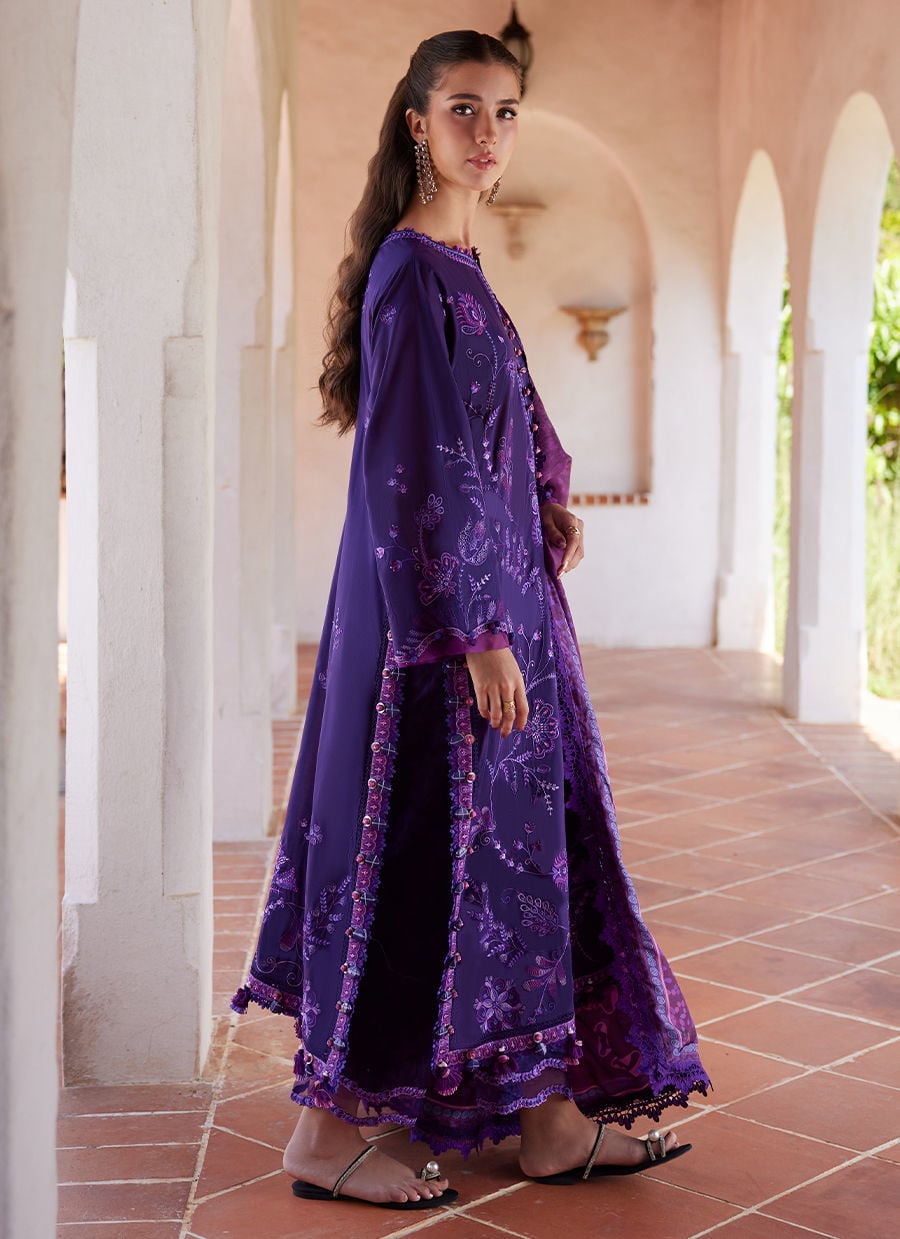 Farah Talib Aziz | Luxury Lawn 26 | Vicenta Violet