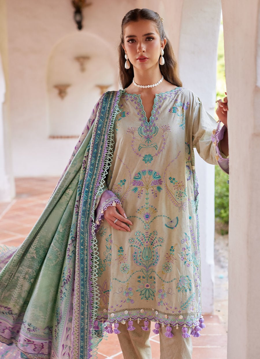 Farah Talib Aziz | Luxury Lawn 26 | Valeria Olive