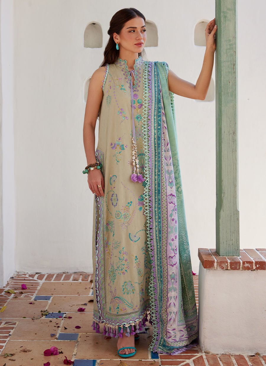 Farah Talib Aziz | Luxury Lawn 26 | Valeria Olive