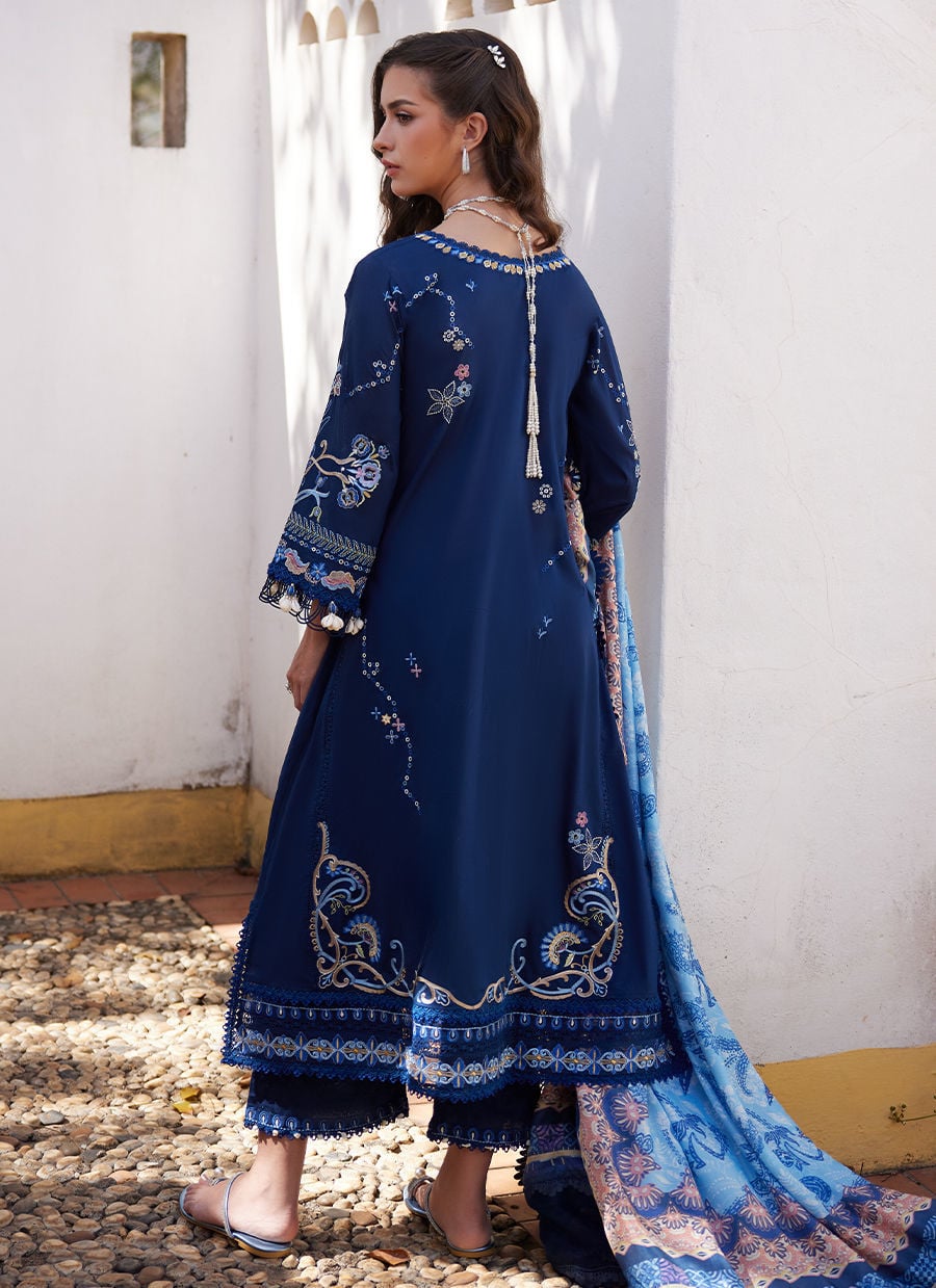 Farah Talib Aziz | Luxury Lawn 26 | Nia Navy