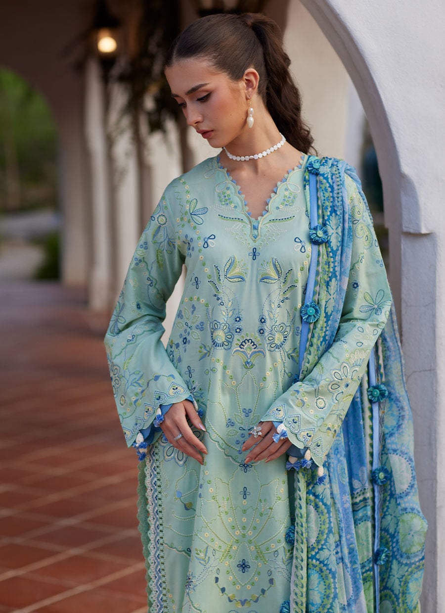 Farah Talib Aziz | Luxury Lawn 26 | Marcia Mint