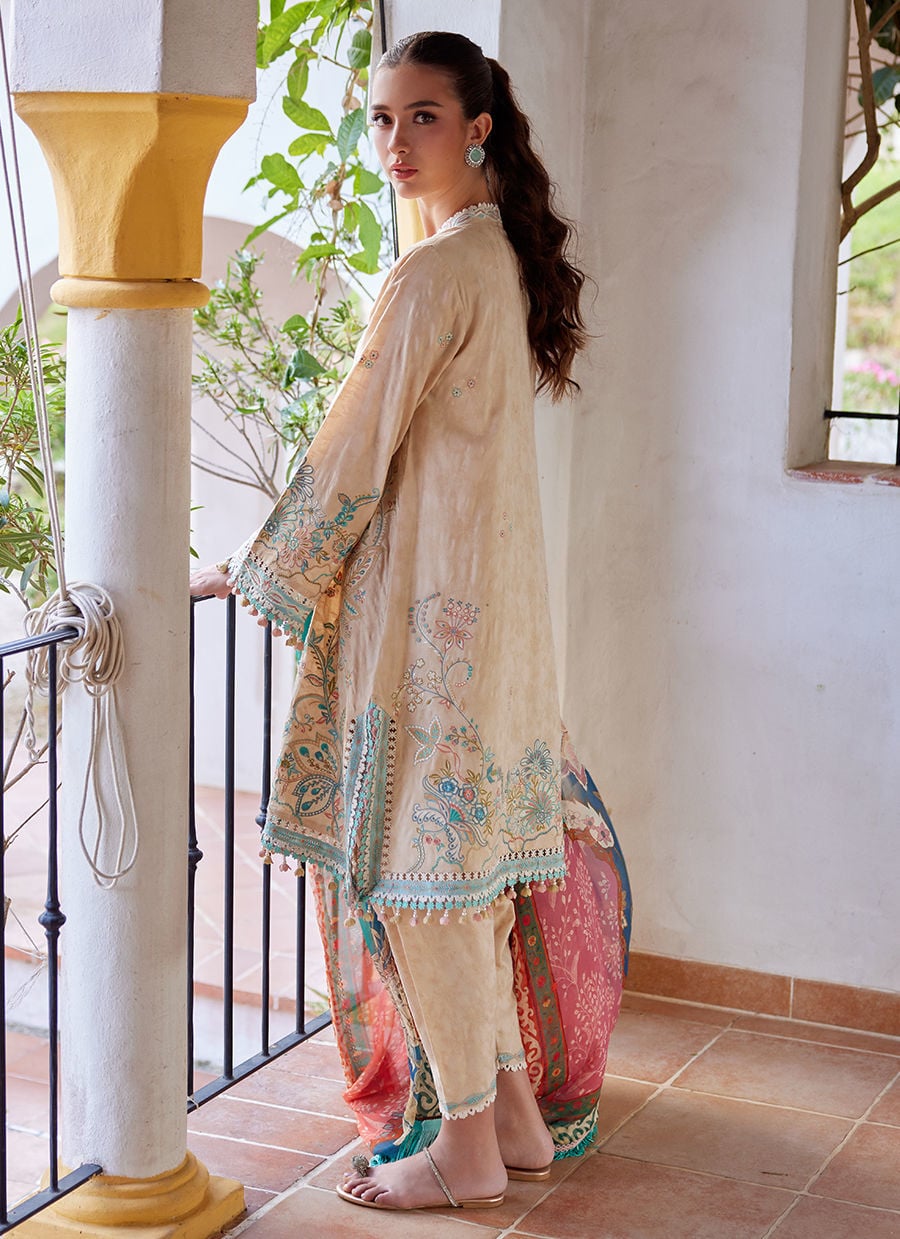 Farah Talib Aziz | Luxury Lawn 26 | Isabella Sand