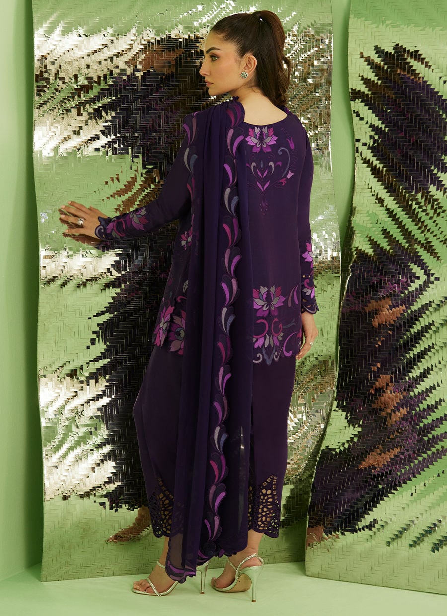 Farah Talib Aziz | Veya A Draped Capsule | Noir Aubergine