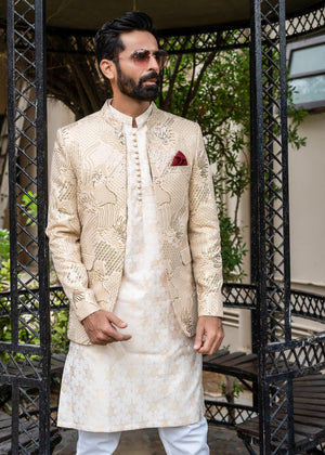 Edge Republic ER 2073 Unique Gold Prince Coat For Men