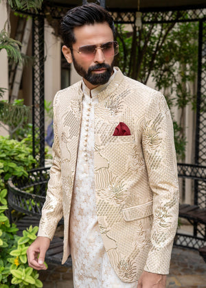 Edge Republic ER 2073 Unique Gold Prince Coat For Men