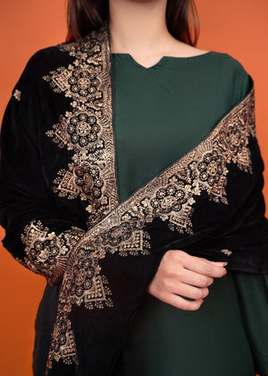 SHV-695 BLACK SHAWL