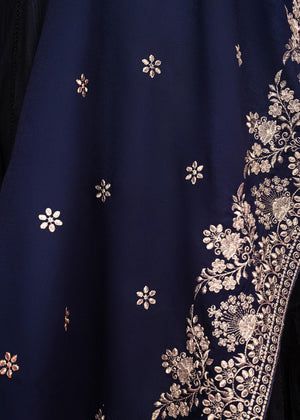 SHK-628-BOOTI NAVY SHAWL