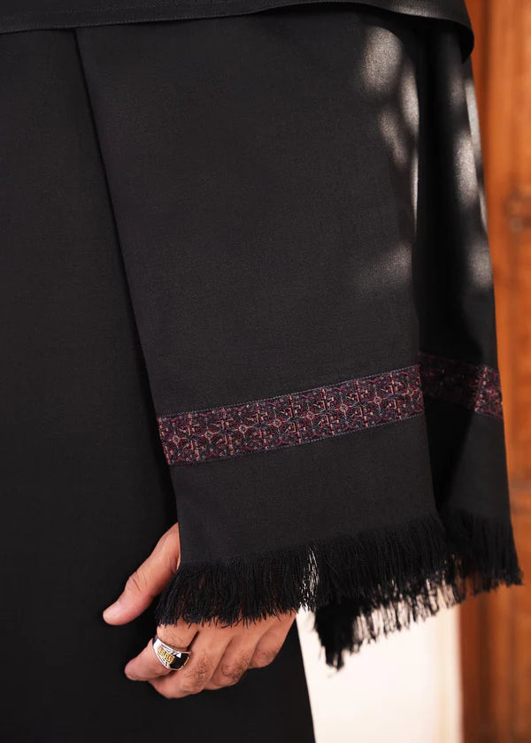 Regular Fit Kurta Shalwar with Shawl - Black - 25 - Arshad Mens Wear