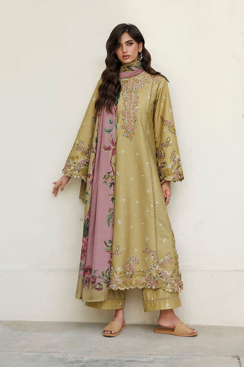 Iznik | Pre-Fall '26 | IPF-23 Embroidered Printed Viscose Linen