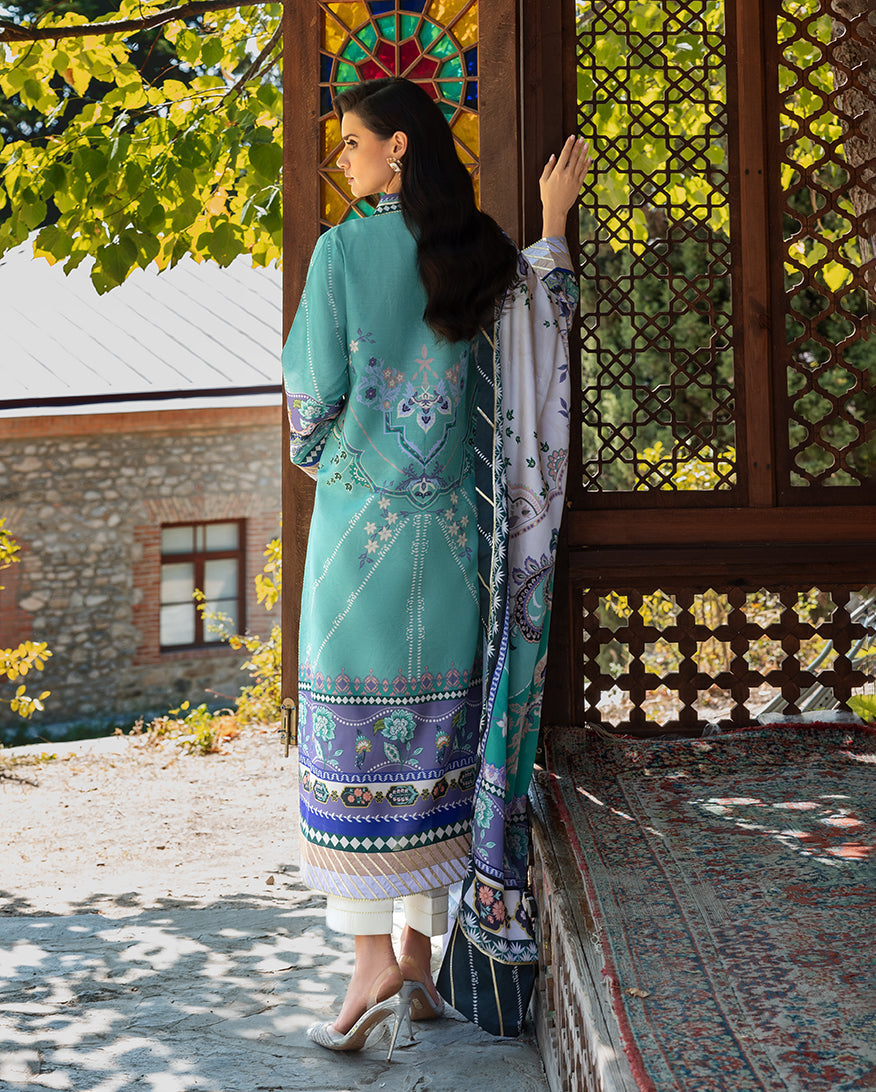 Mushq | Nirvana Printed Silk | Lunar Dew