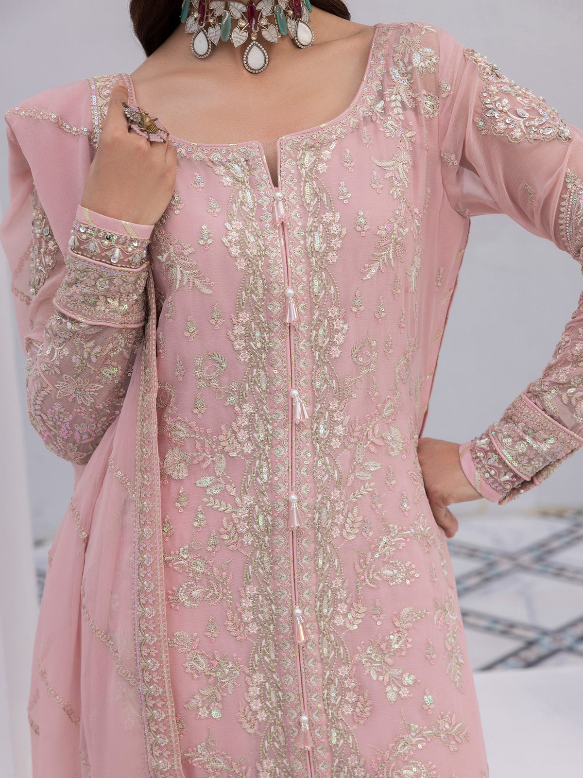 Gulaal | Maeri Luxury Chiffon 26 | Perle