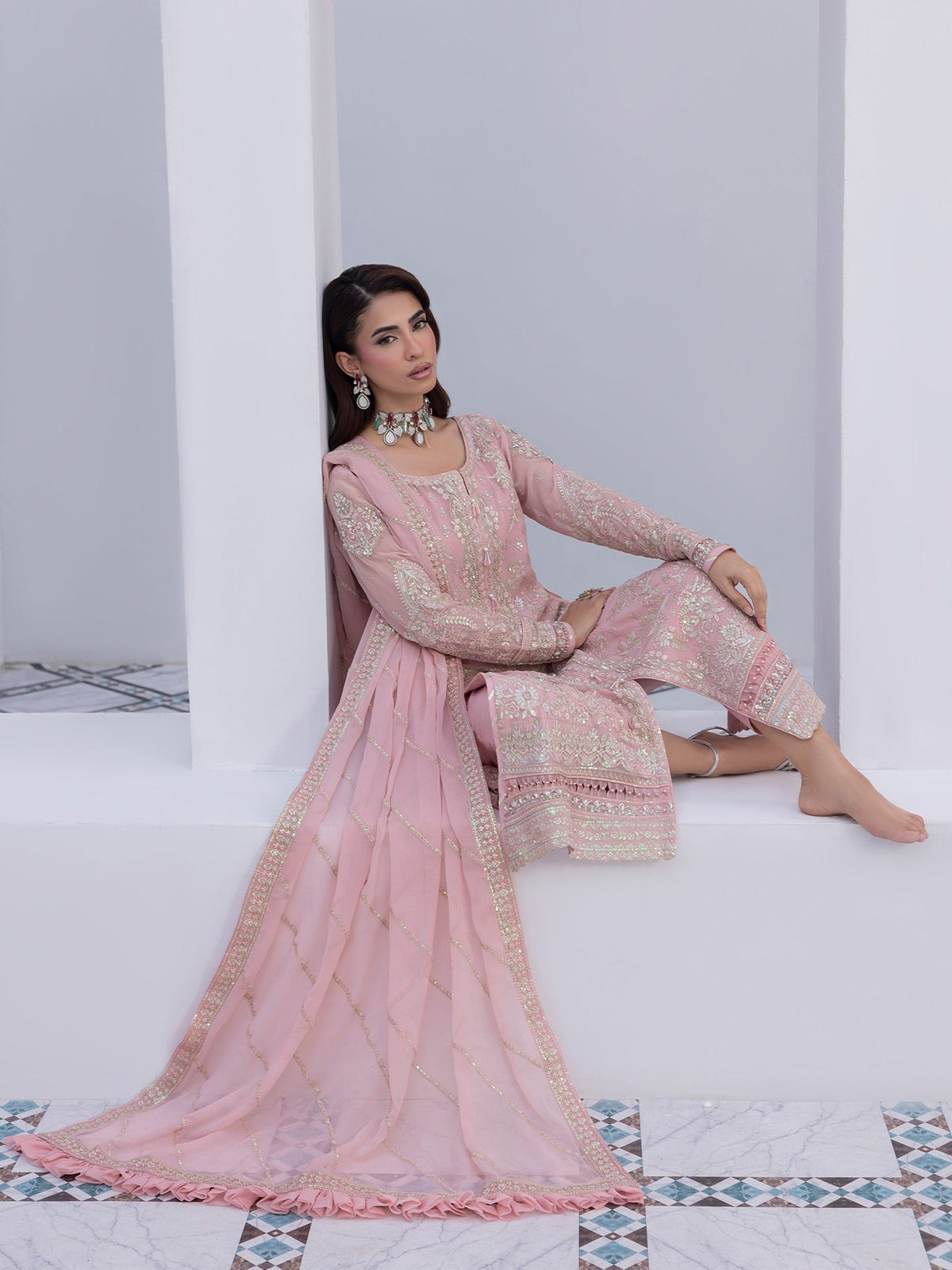Gulaal | Maeri Luxury Chiffon 26 | Perle