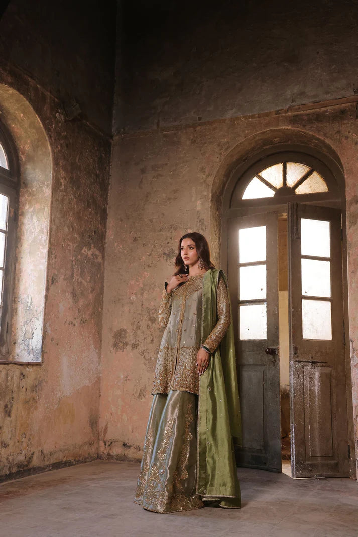 Wahaj M Khan | Banno Wedding Formals | Mint Lama Bano Outfit