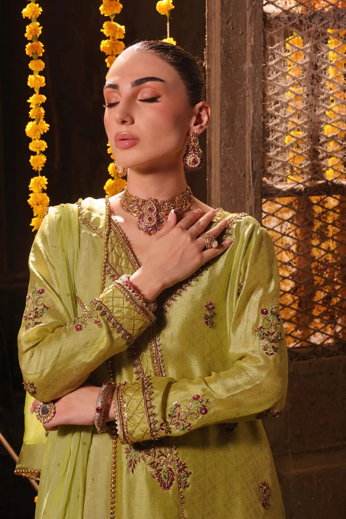 Wahaj M Khan | Banno Wedding Formals | Electric classic Green Bano