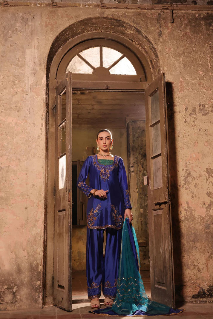 Wahaj M Khan | Banno Wedding Formals | Shalwar pant silk set