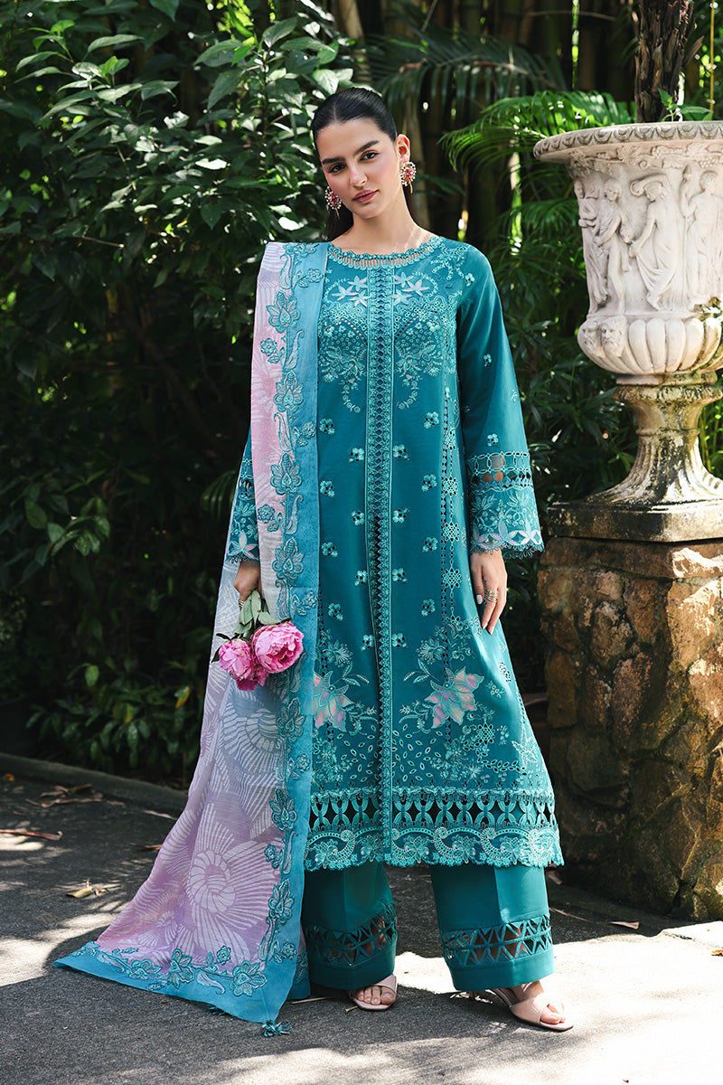 Qalamkar | Q Line Lawn Drop | RP-03 SAPPHIRE