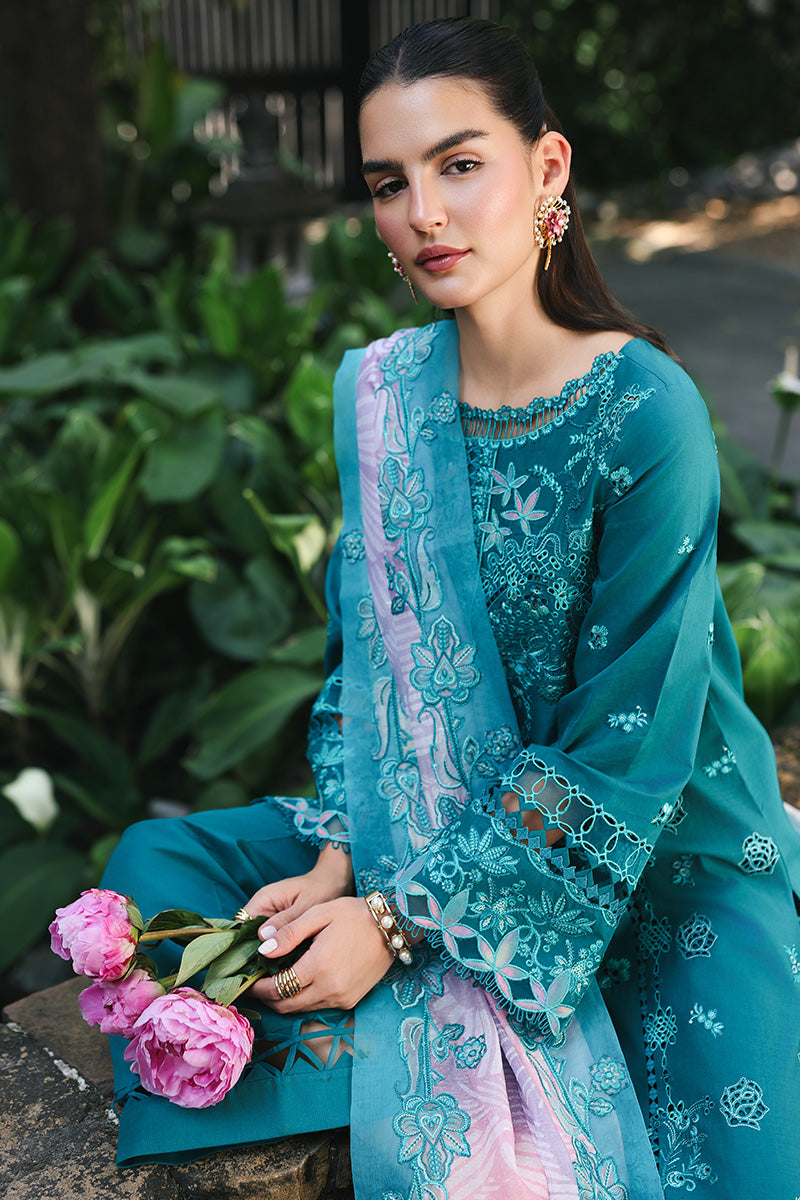 Qalamkar | Q Line Lawn Drop | RP-03 SAPPHIRE