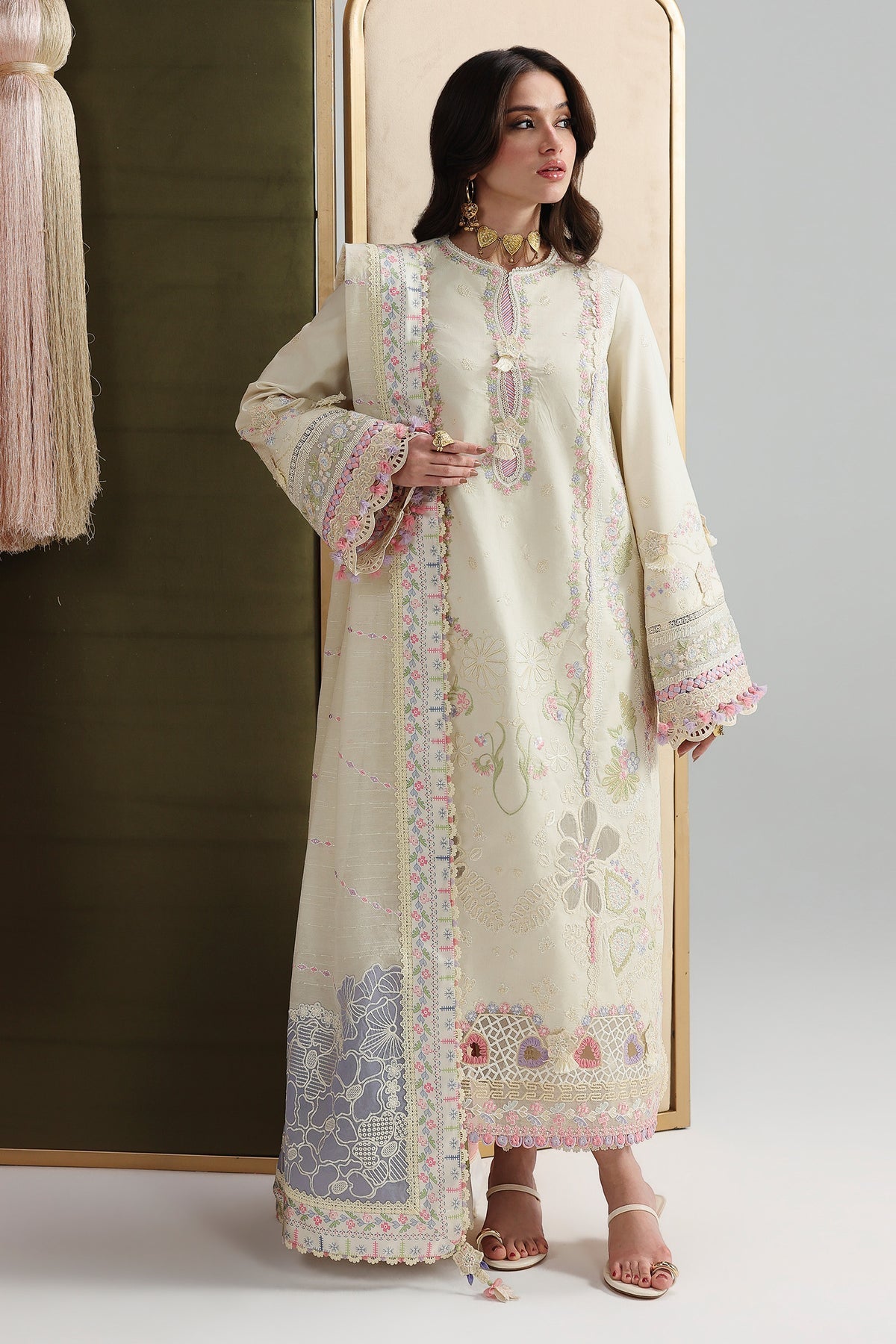 Qalamkar | Festive Lawn 26 | QFL-01 ELMA