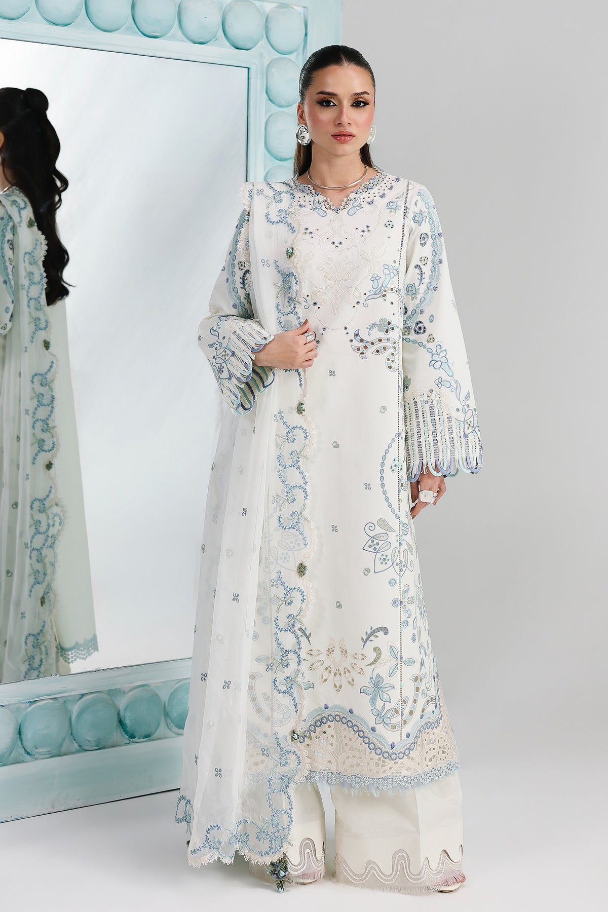 Qalamkar | Festive Lawn 26 | QFL-03 IRMIN