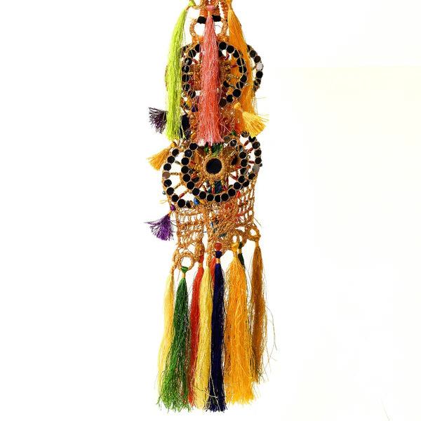 Multicolored Heavy Mirror work Punjabi Paranda - Elayna