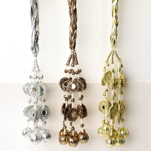 Silver Premium Handmade Gotta Punjabi Paranda - Elayna