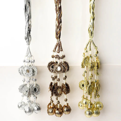 Golden Handmade Gotta Punjabi Paranda - Elayna