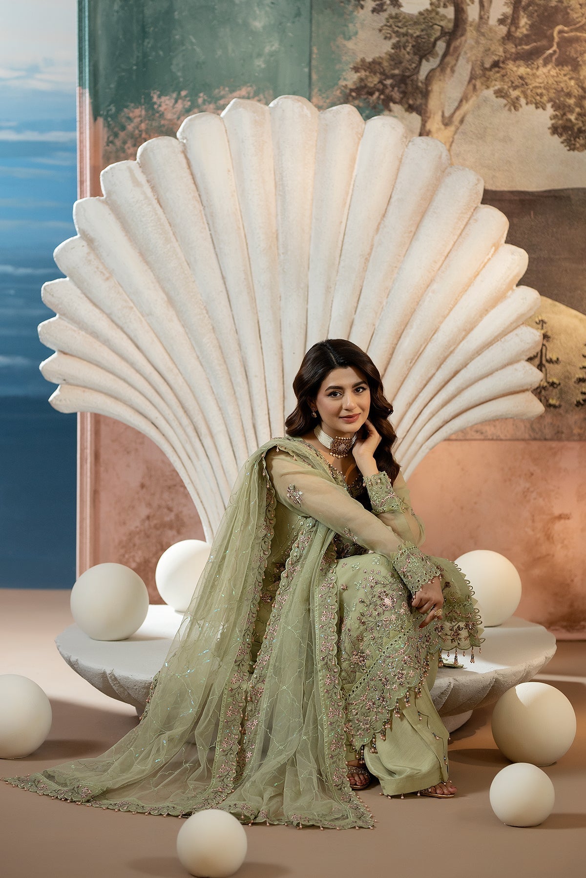 Raeesa Premium | Kimora Luxury Organza | HU-61