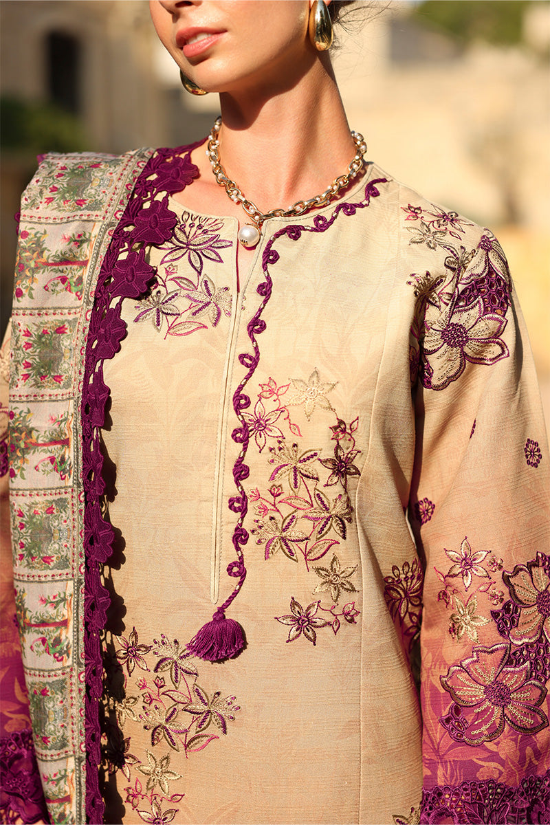 Rangrasiya | Carnation Luxury Shawl Edit | Chai