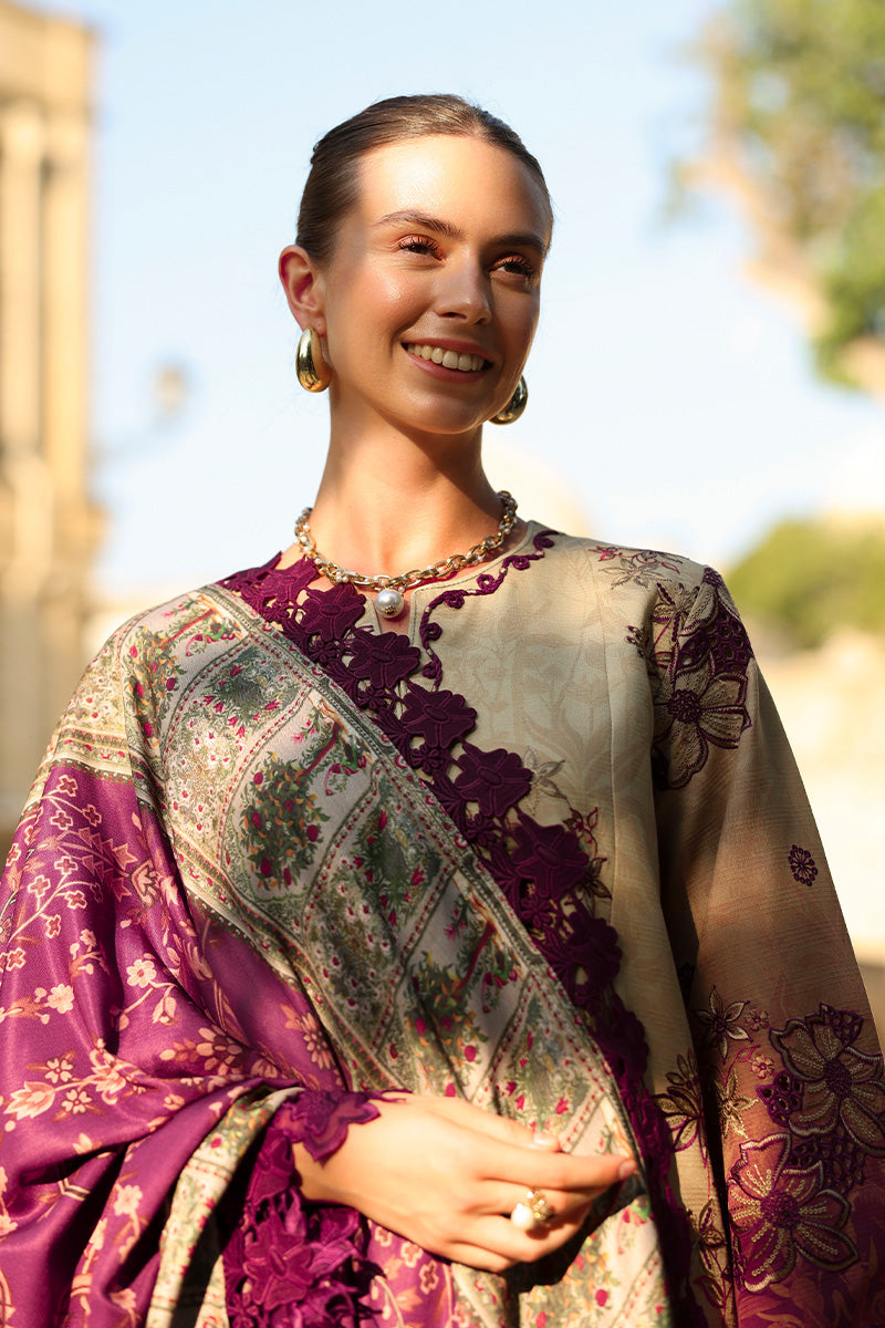 Rangrasiya | Carnation Luxury Shawl Edit | Chai