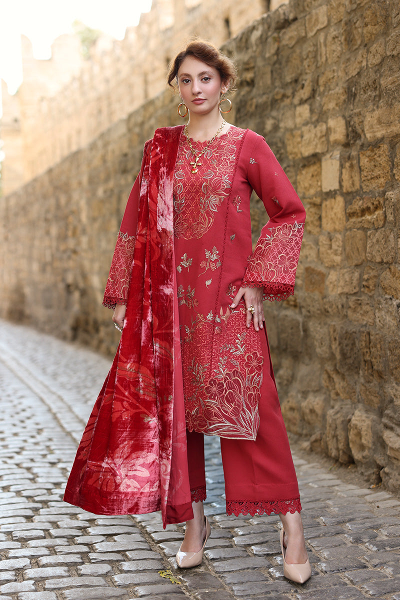 Rangrasiya | Carnation Luxury Shawl Edit | Cold Brew