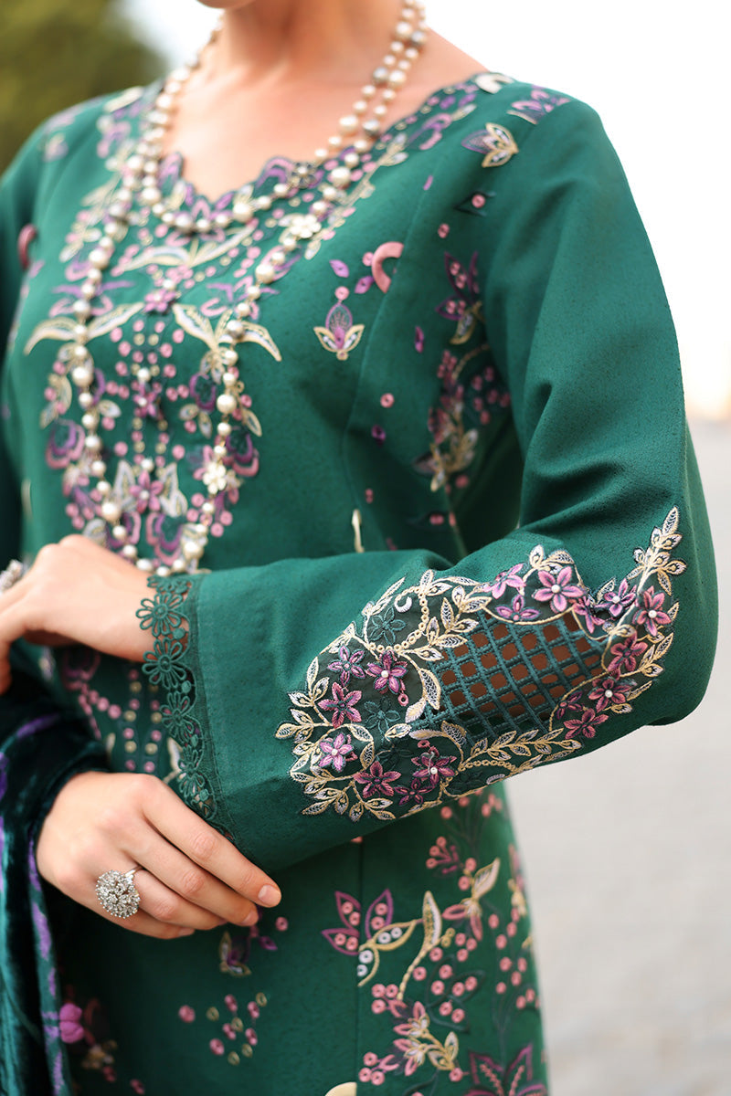 Rangrasiya | Carnation Luxury Shawl Edit | Matcha